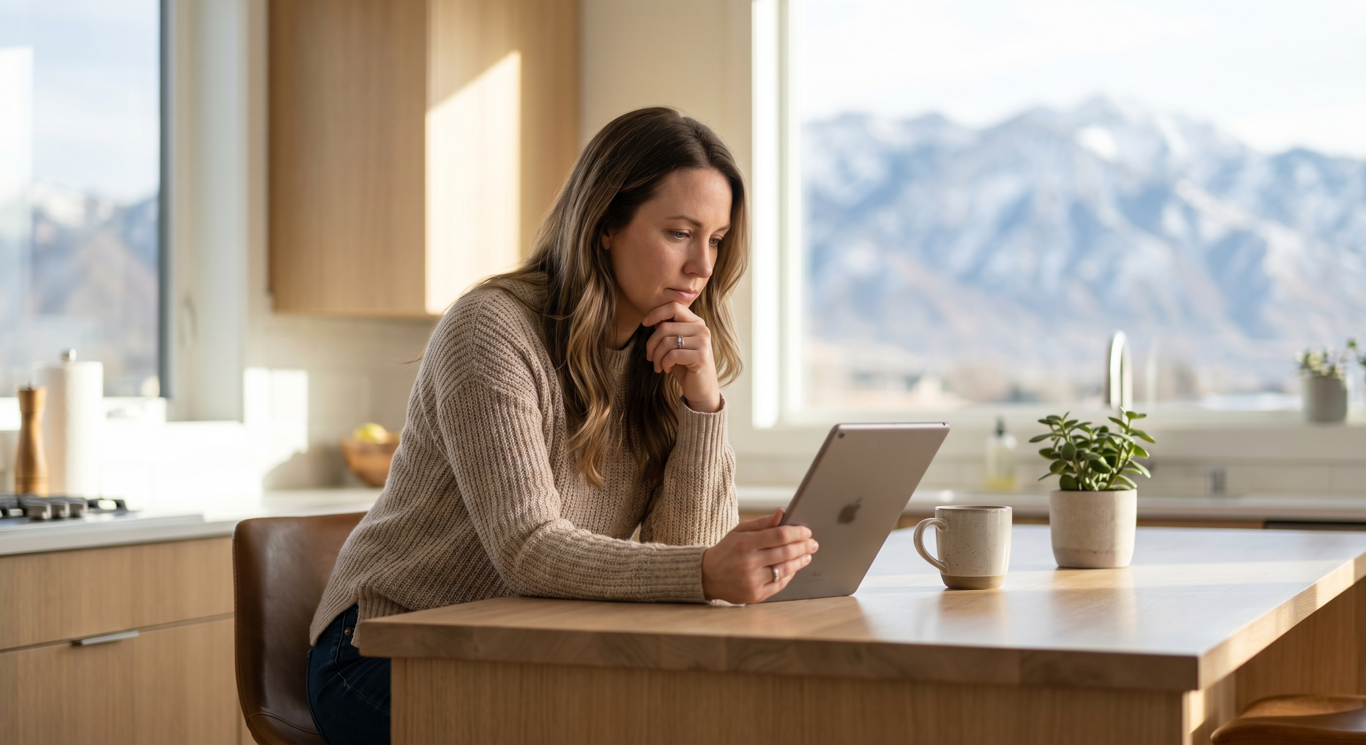 Utah shopper comparing a high-consideration purchase online